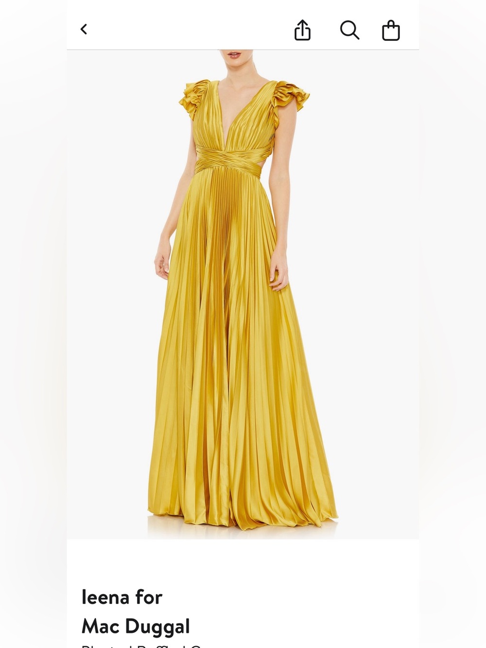 Mac Duggal Ieena Ruffle Gown